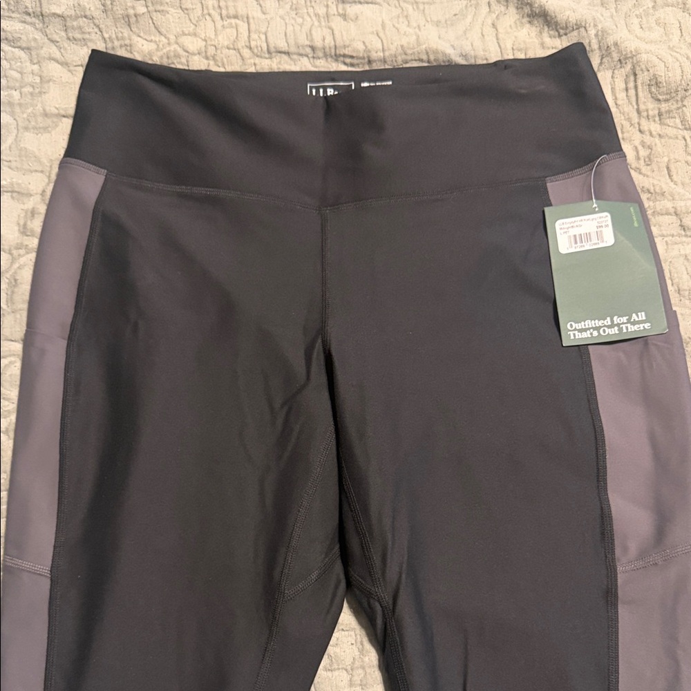 L.L. Bean Black and Gray Leggings